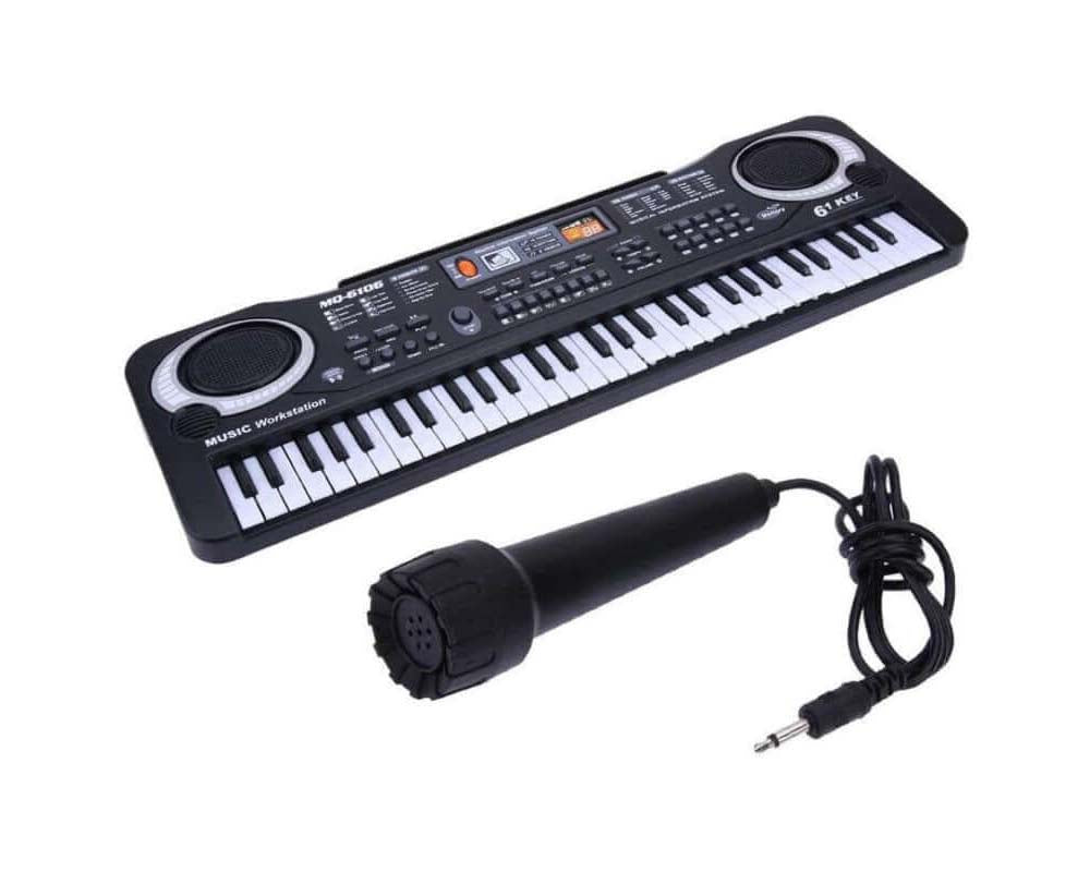 keyboard with music stand