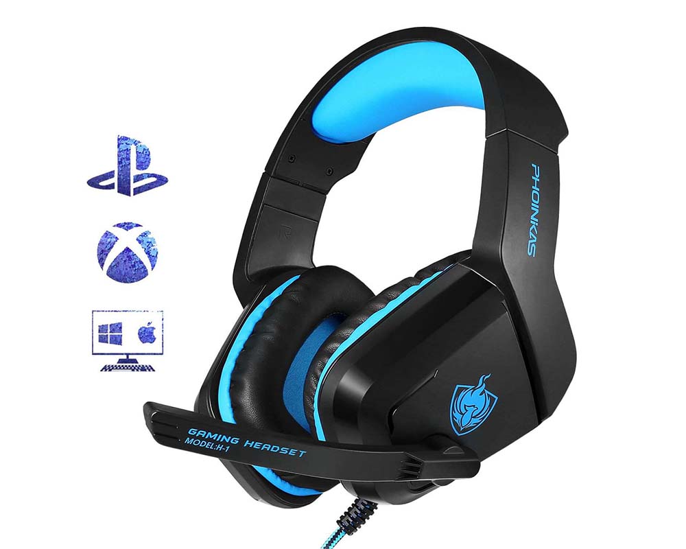 Gaming headset side view