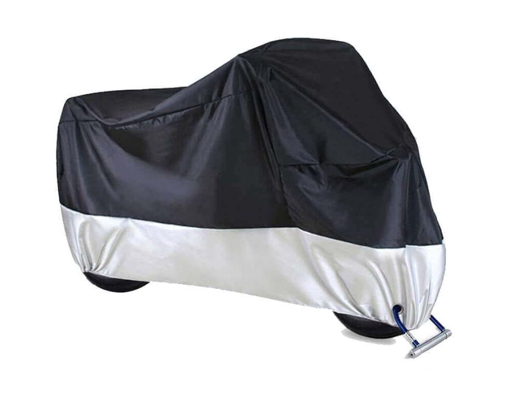 motorcycle cover with storage bag