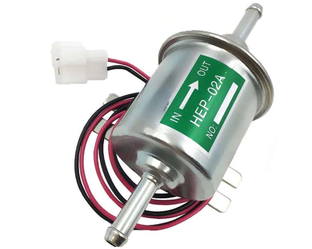 Electric Fuel Pump 2V Heavy Duty Electric Fuel Pump Metal Solid Petrol 12 Volts