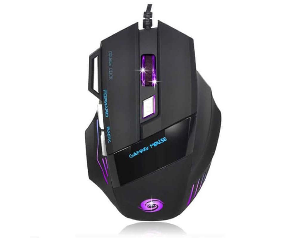 Gaming mouse with scroll wheel
