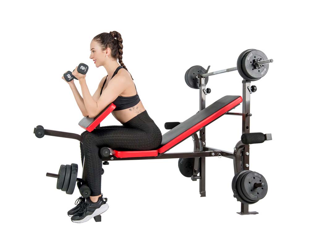 Black multifunctional bench