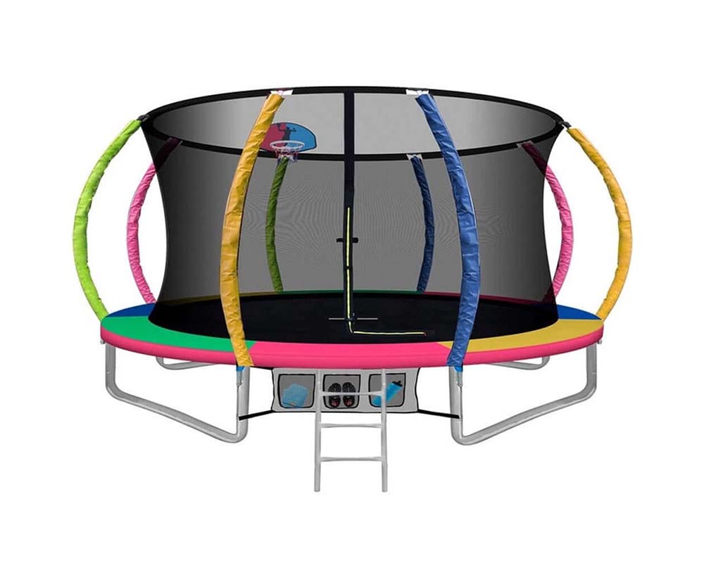 Trampoline 12FT Trampolines With Basketball Hoop