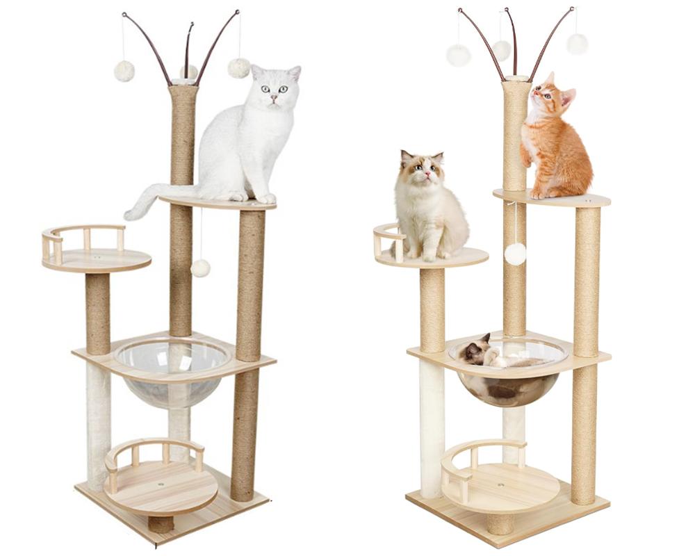 Durable cat play tower