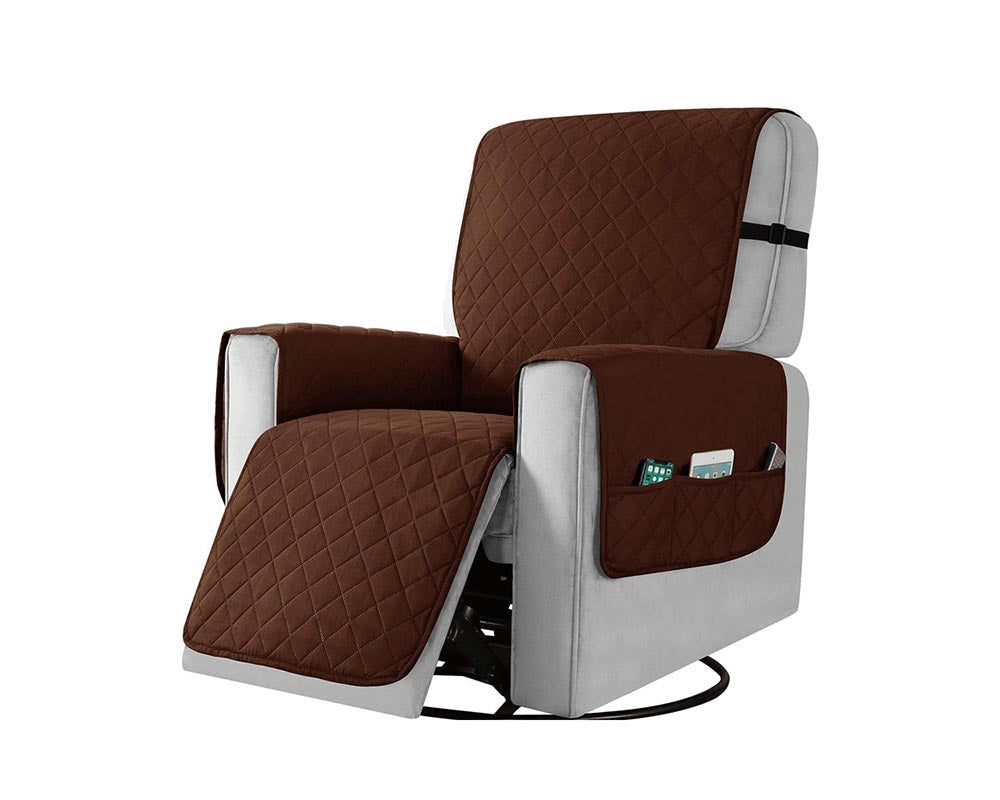 Recliner Chair Cover Sofa Slipcover Couch Protector with Non Slip Strap