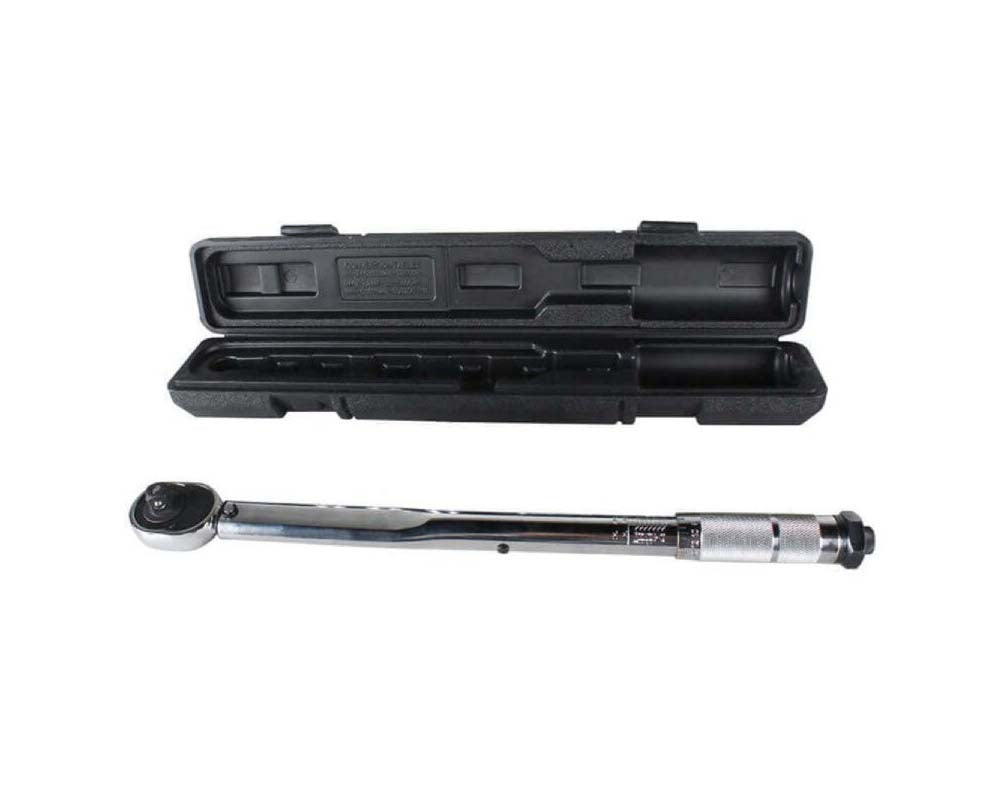 Torque wrench with plastic box