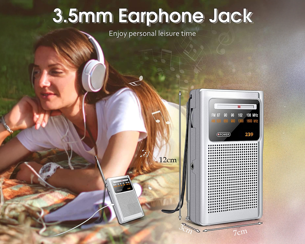 Portable Stereo AM FM Radio