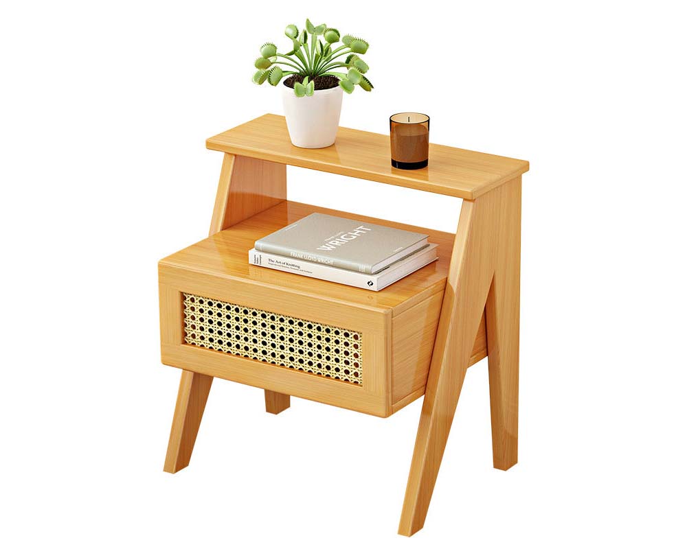 rounded edge bedside table