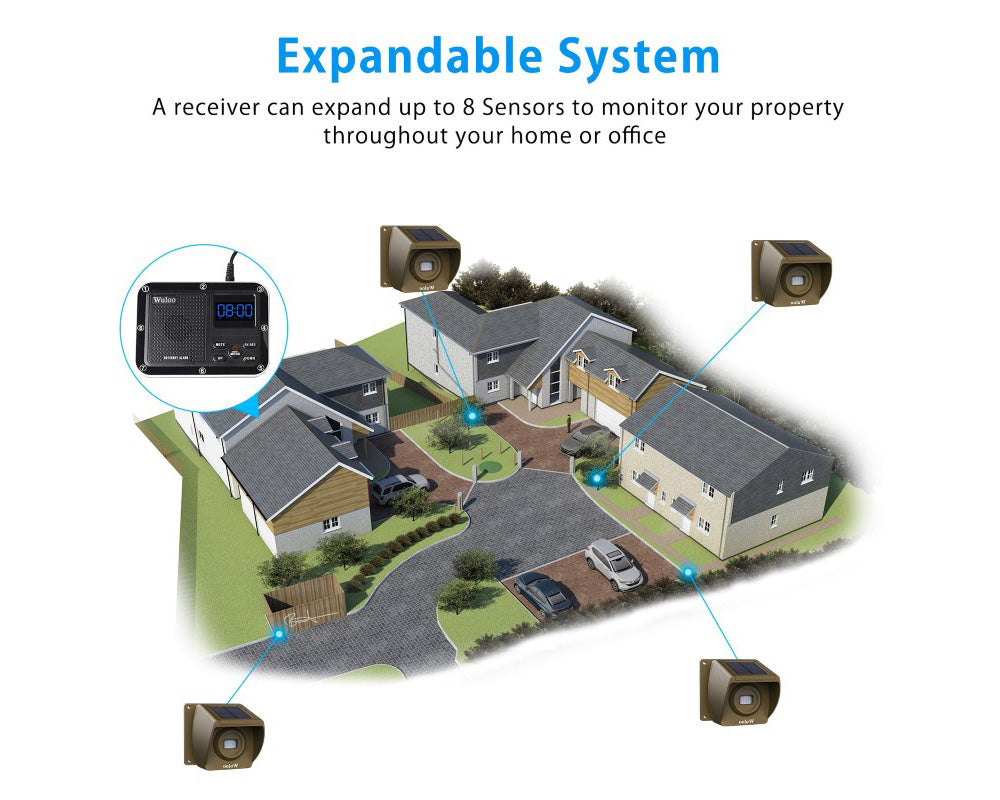 Adjustable volume driveway alarm