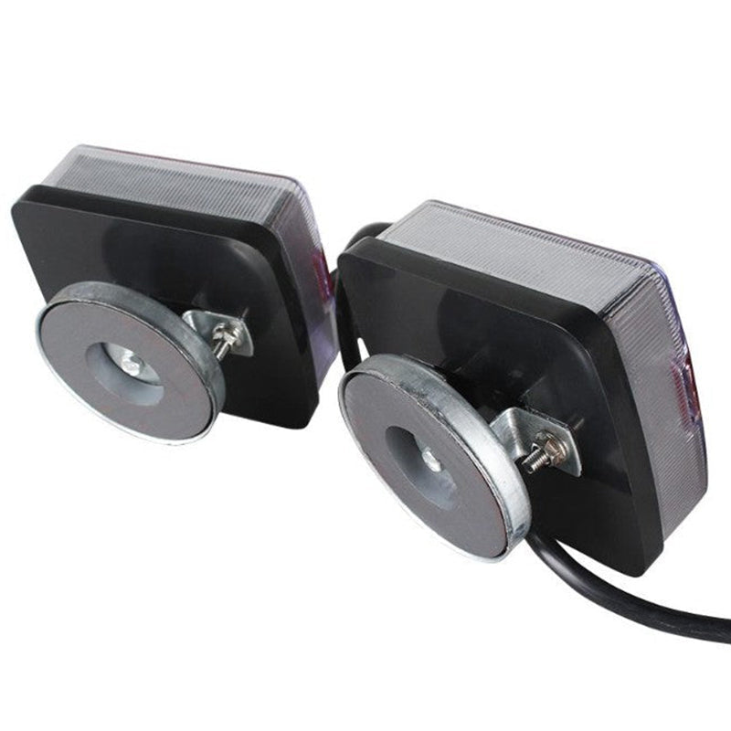 Trailer lights with wiring harness