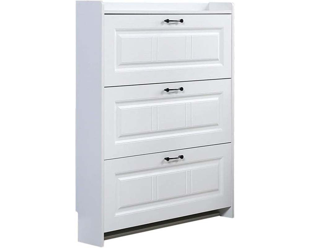 Shoe cabinet open compartments