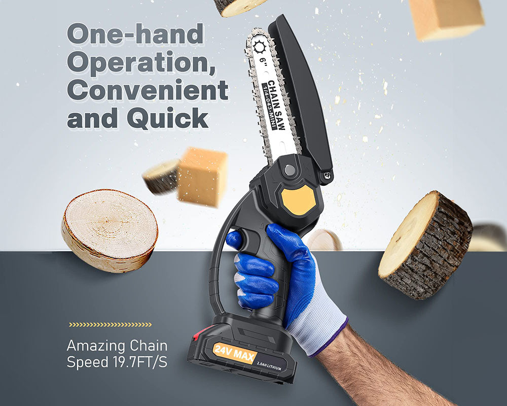 Chainsaw 6 inch Cordless Mini Chain saw