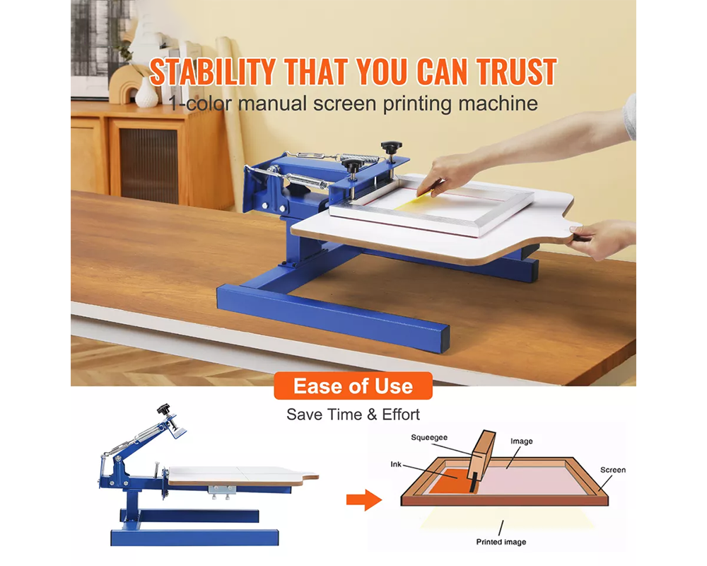screen printing machine assembly