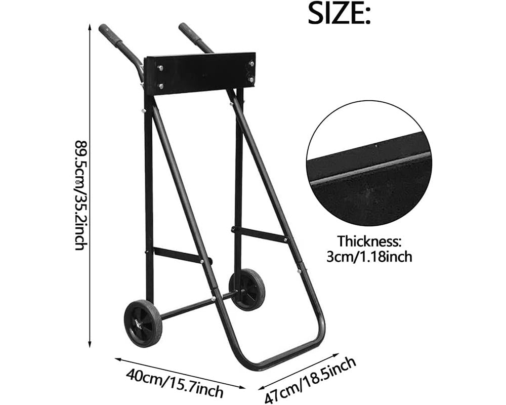 compact motor stand folded