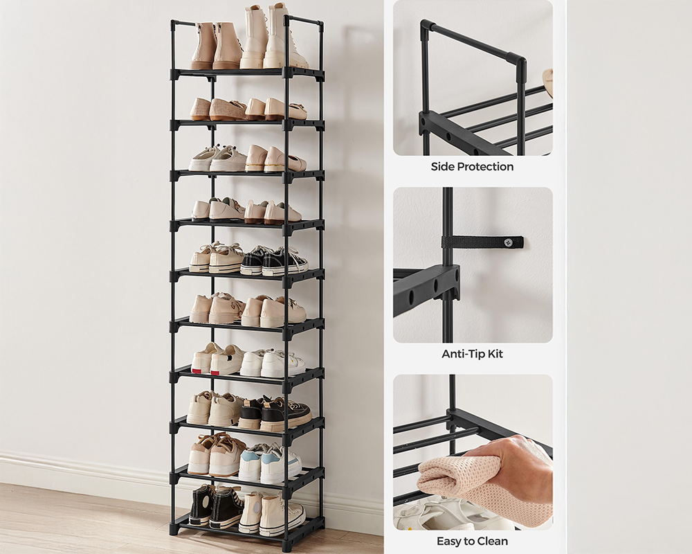 Flexible shoe rack design