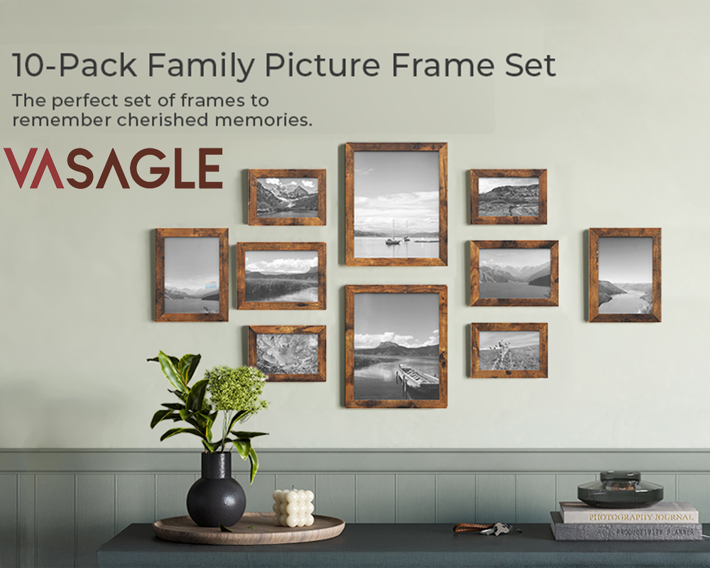 Classic rustic photo frames