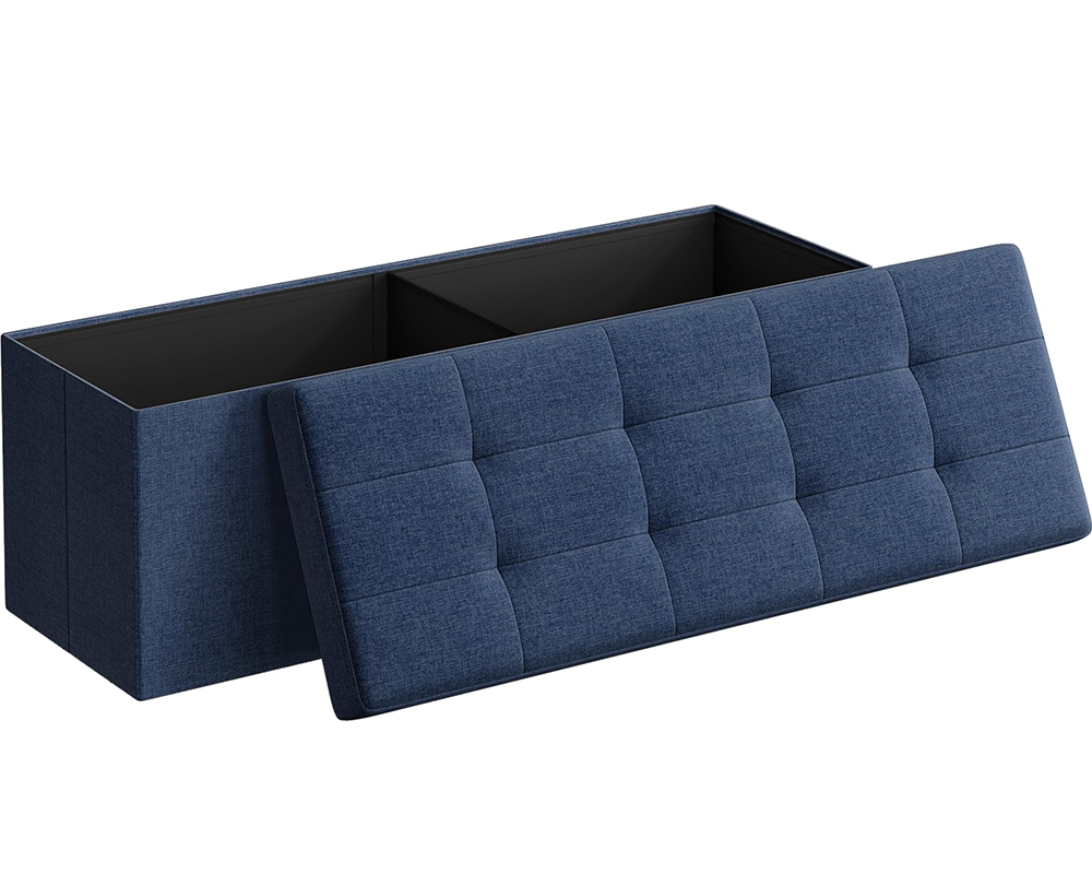 Ottoman in living room setting