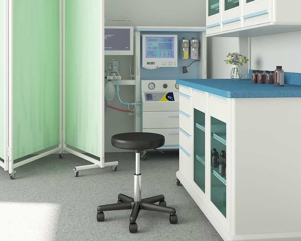 Salon Stool Adjustable Rolling Spa Stool