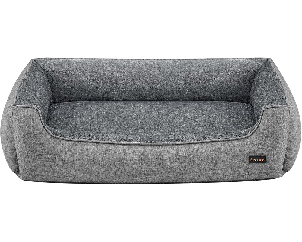 Soft filling dog bed