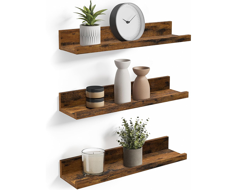 Spacesaving wall shelves
