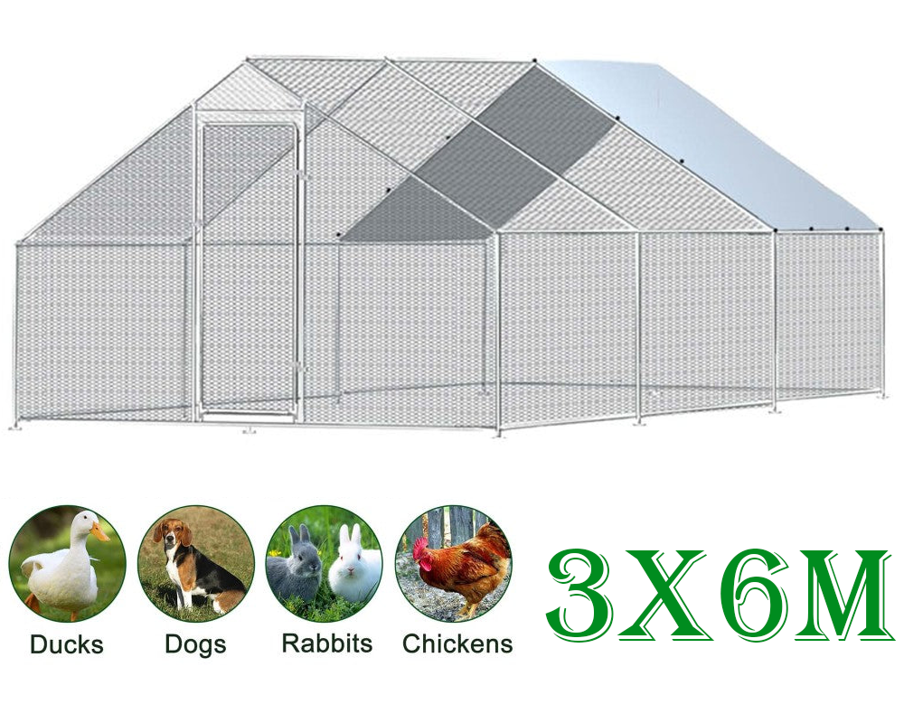 Chicken Coop Run 6M x 3M x 2M