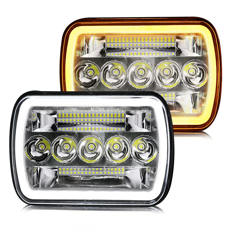 Bright LED headlight pair
