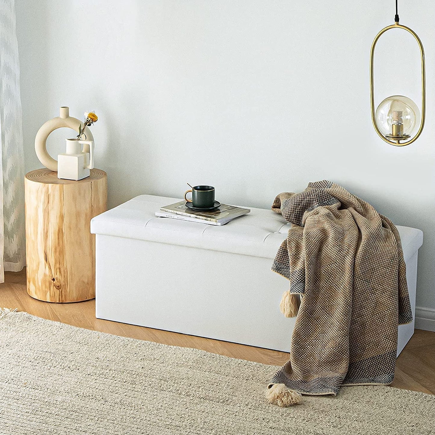 Storage ottoman for living room