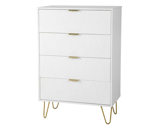 four drawer dresser white
