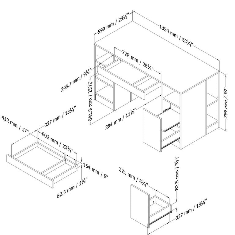 InnoOffice Craft table Computer Desk Table
