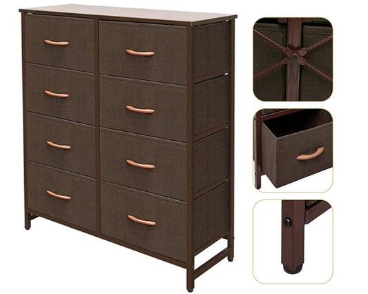 Grey tall boy storage organizer
