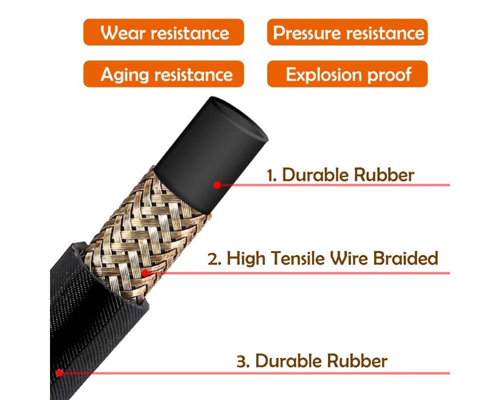 hose with stainless steel plug