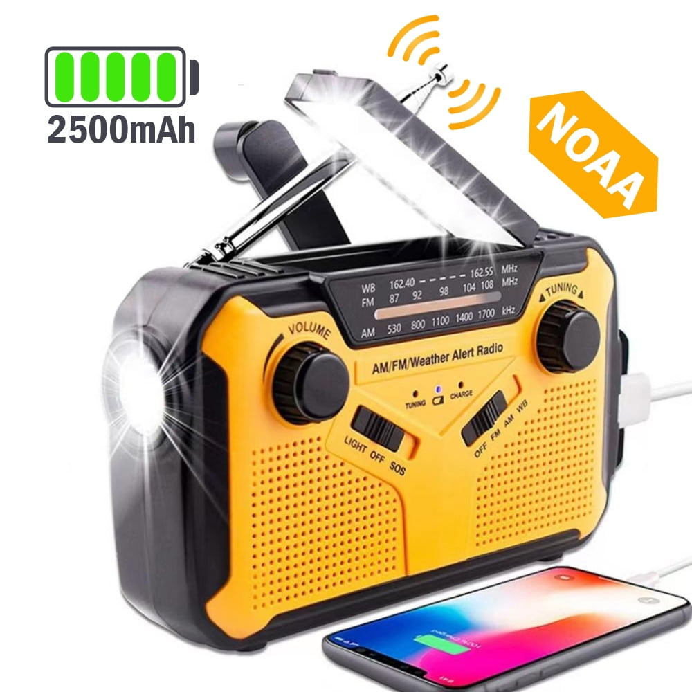 Portable emergency radio unit