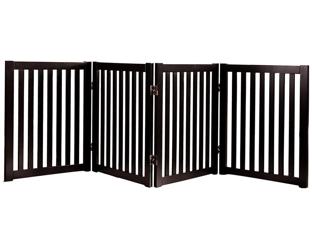 Wooden Pet Safety Gate Barrier Portable Door 3 Panel