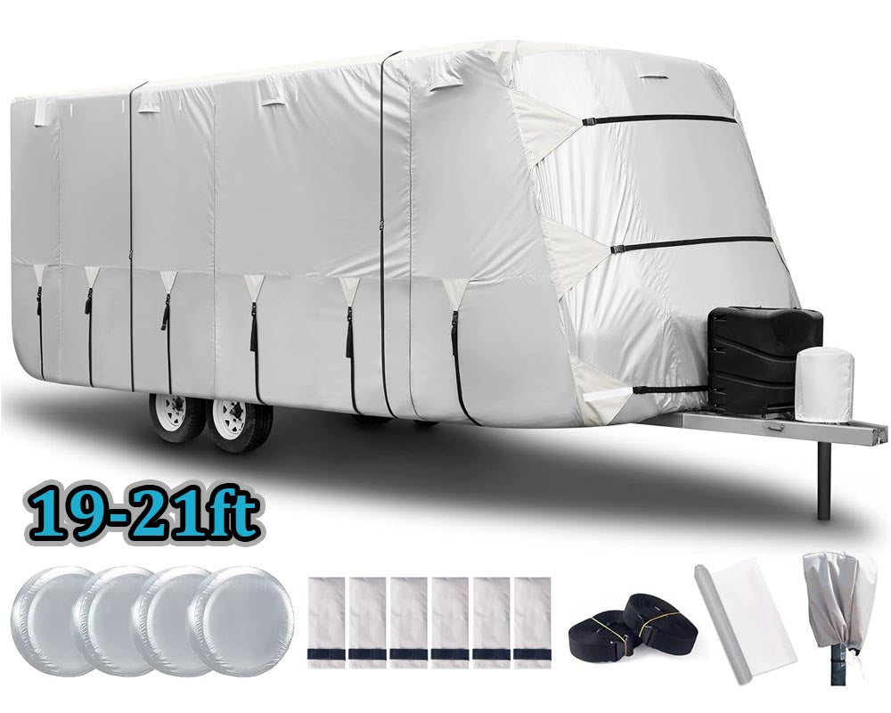 camper cover with storage bag