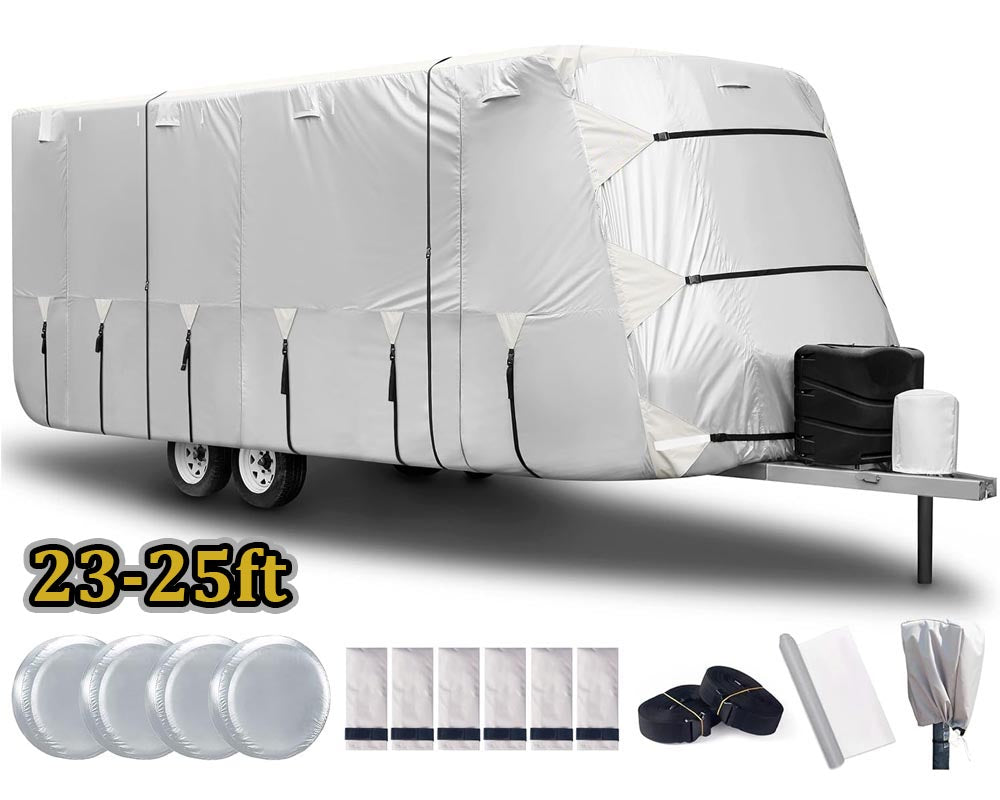 camper cover with storage bag