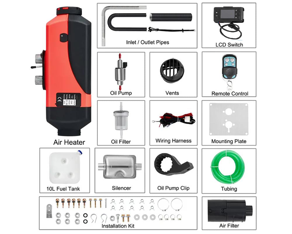 Diesel heater oil pump
