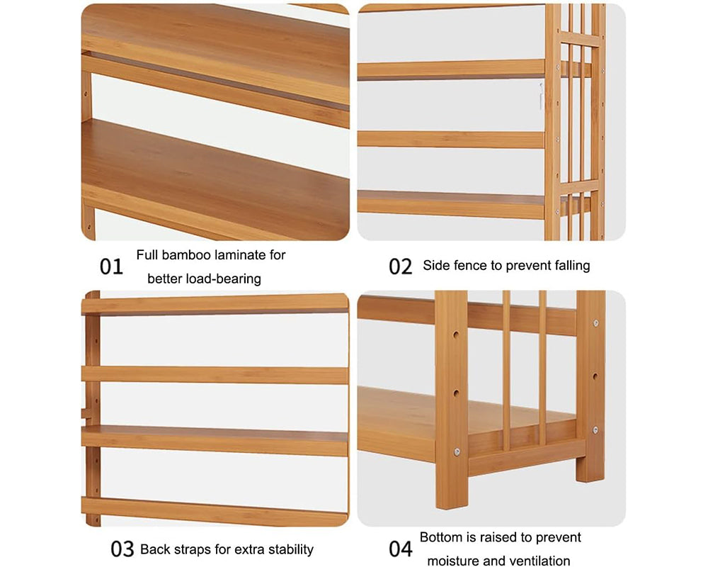 tall bamboo storage unit
