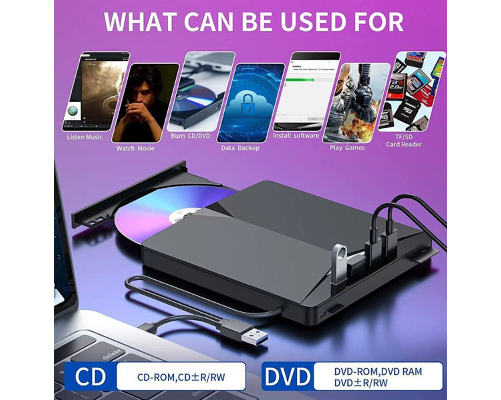 dvd drive on desk