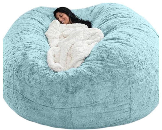 Bean bag cover oval shape