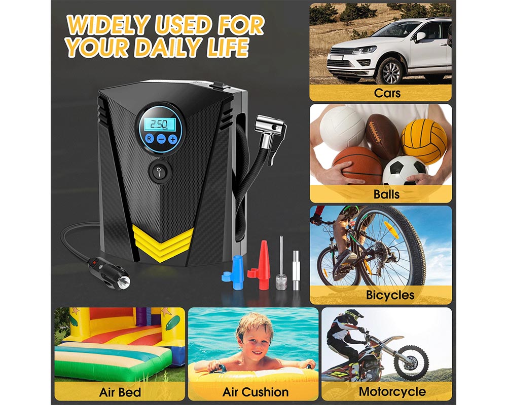 Air compressor for bike tire