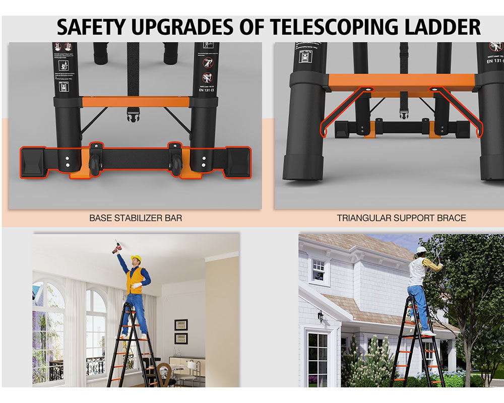 folded ladder storage