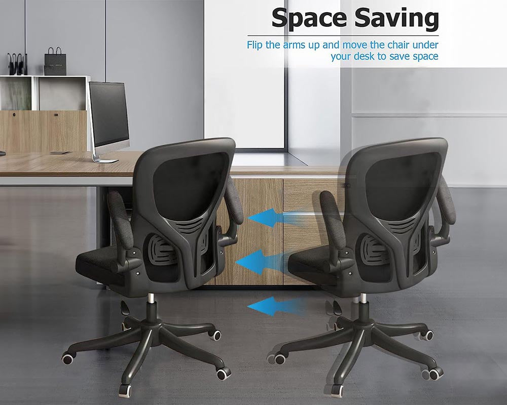 Office chair with mesh back