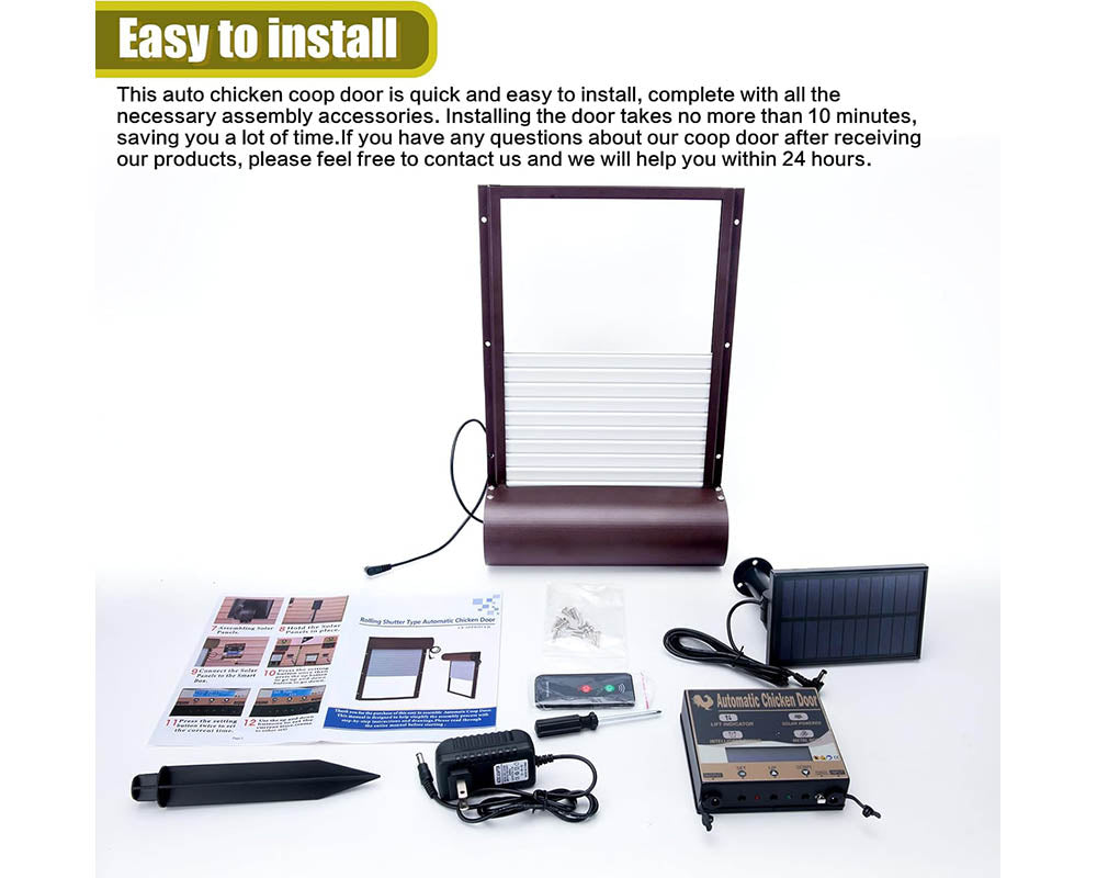 Solar-Powered Automatic Chicken Coop Door