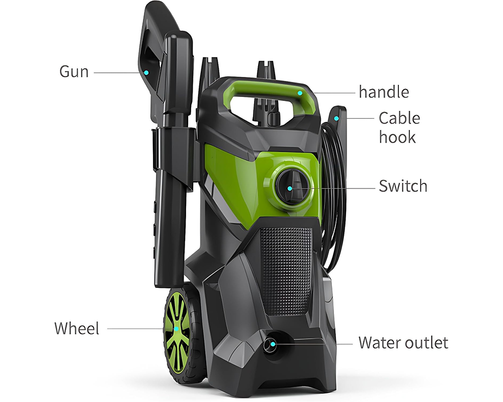 1800W Electric High Pressure Washer