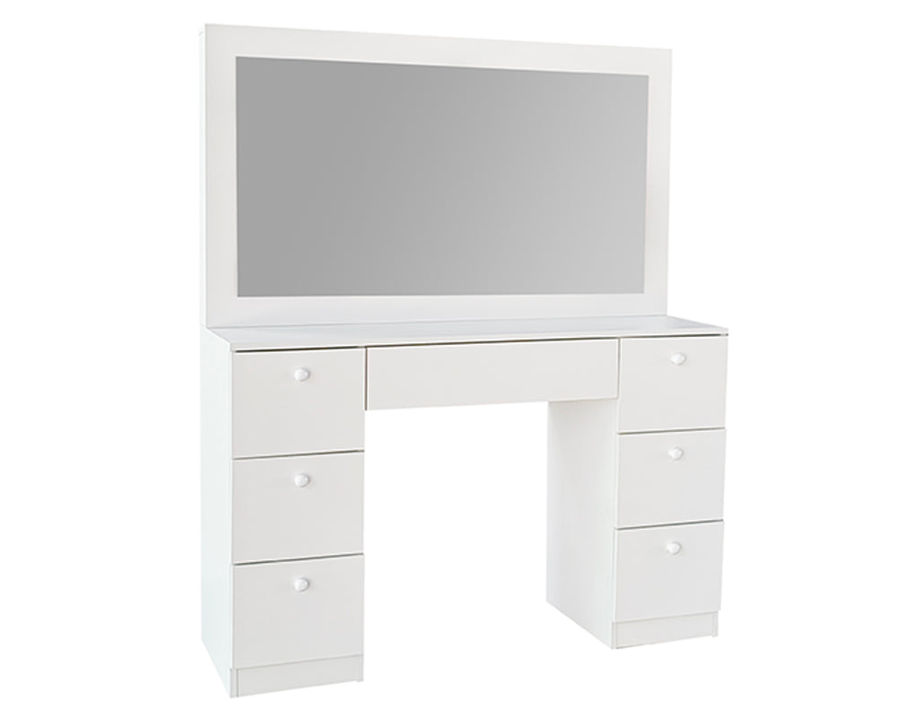 Dressing table with LED lights