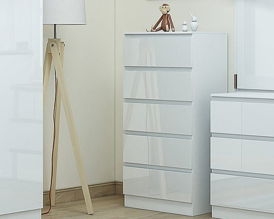 5 Drawers Slim Tallboy