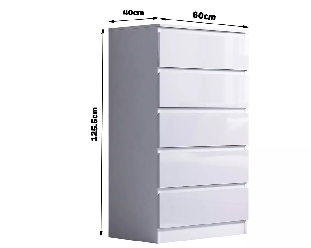 5 Drawers Slim Tallboy