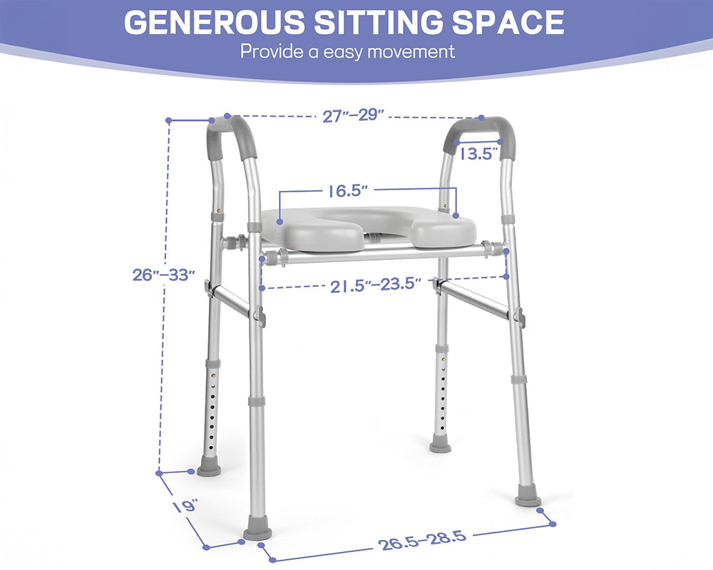foldable toilet seat riser