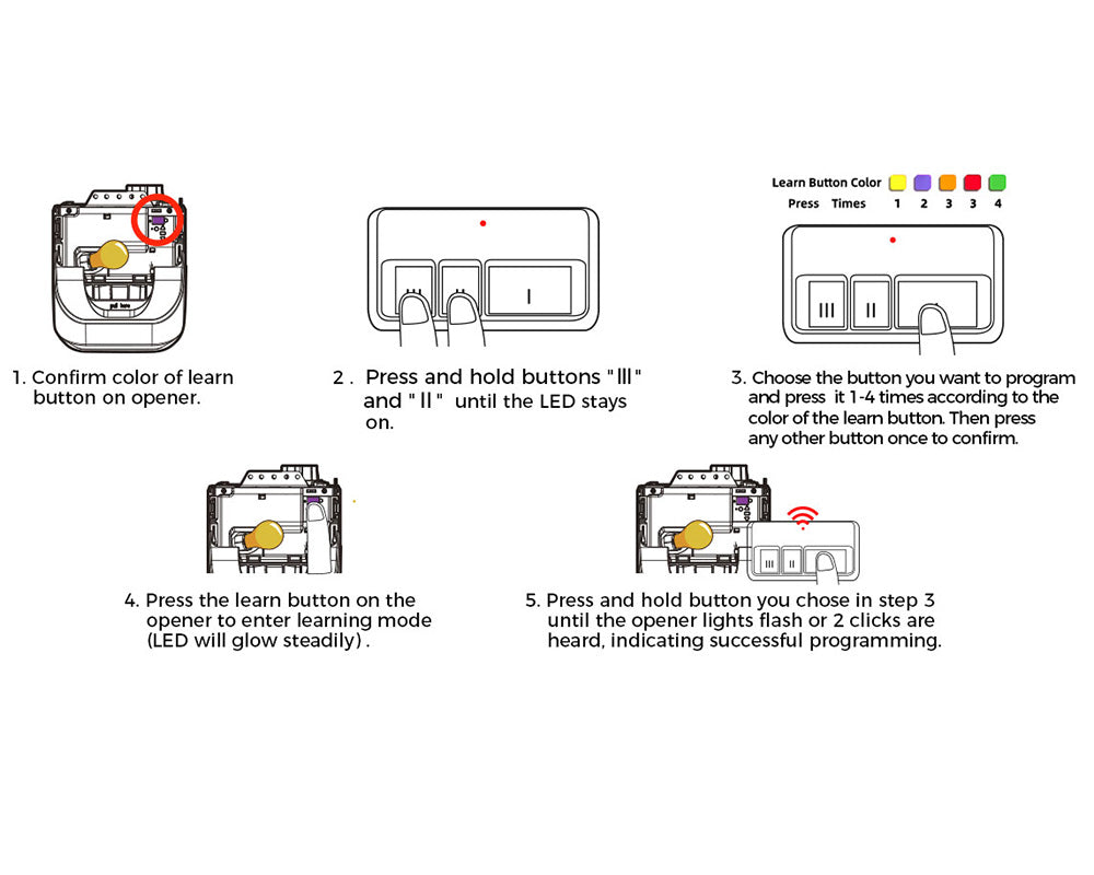Compatible Lift Master Craftsman Garage Door Opener Remote