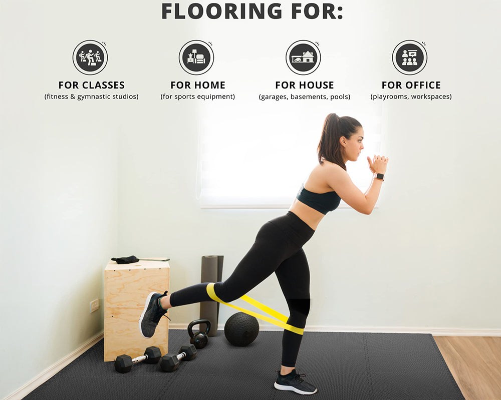 18 Pack EVA Foam Gym Interlocking Floor Puzzle Mats